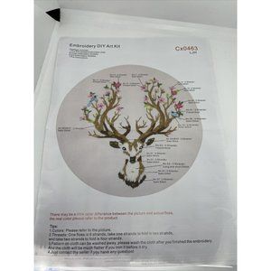 Louise Maelys Embroidery Kit with Floss Needles for Beginners Full Range Kits Cr